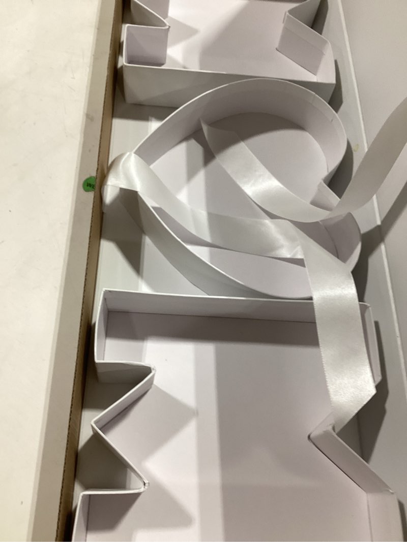 Condition photo showing Good Condition for wenpack empty flower gift box mom cardboard letter shaped fillable chocolate strawberry candy packaging (momwhite) 1 count (pack of 1) momwhite