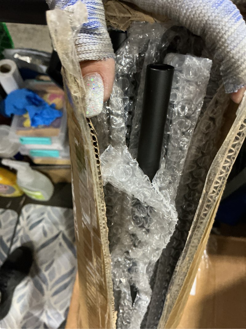 Condition photo showing Good Condition for iron stair balusters 5/8" round 44" long - 15-pack hollow wrought iron plain spindles for classic indoor staircases?satin black round plain 15 pack