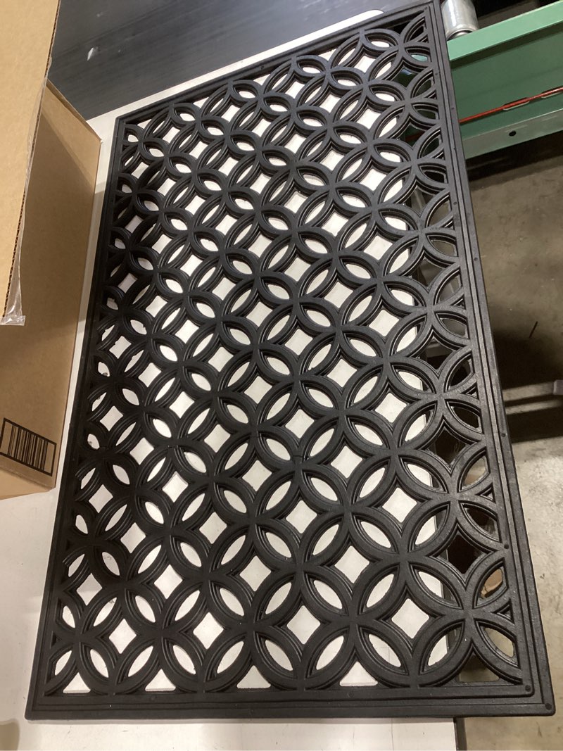 dii rubber doormats collection all weather, 18x30, lattice