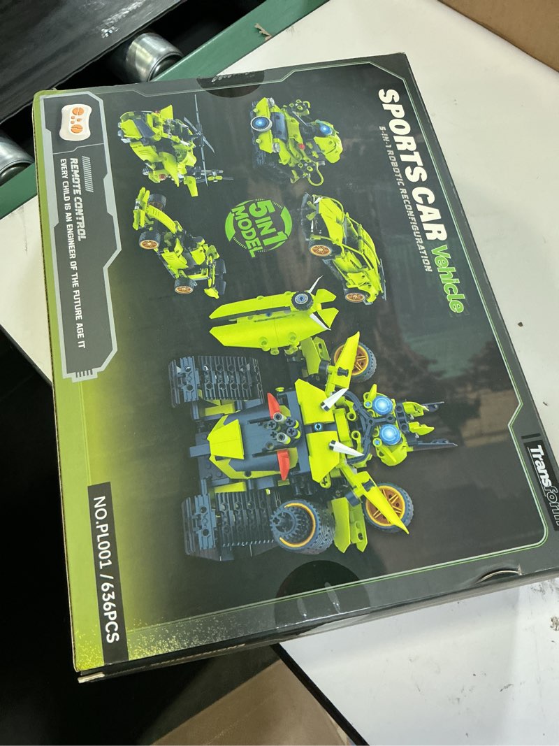 Condition photo showing New/Like New for stem building kits for kids 6-14, 5in1 app & remote control stem f1/tank/car/robot building toys, formula 1 model car kits, 636 pcs educational building sets for kid, erector sets gifts for boys girls