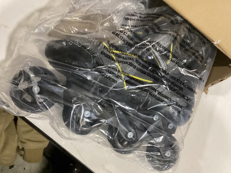 Condition photo showing Good Condition for Roller Derby AERIO Q-60 Men's Inline Skates Black/Yellow 11