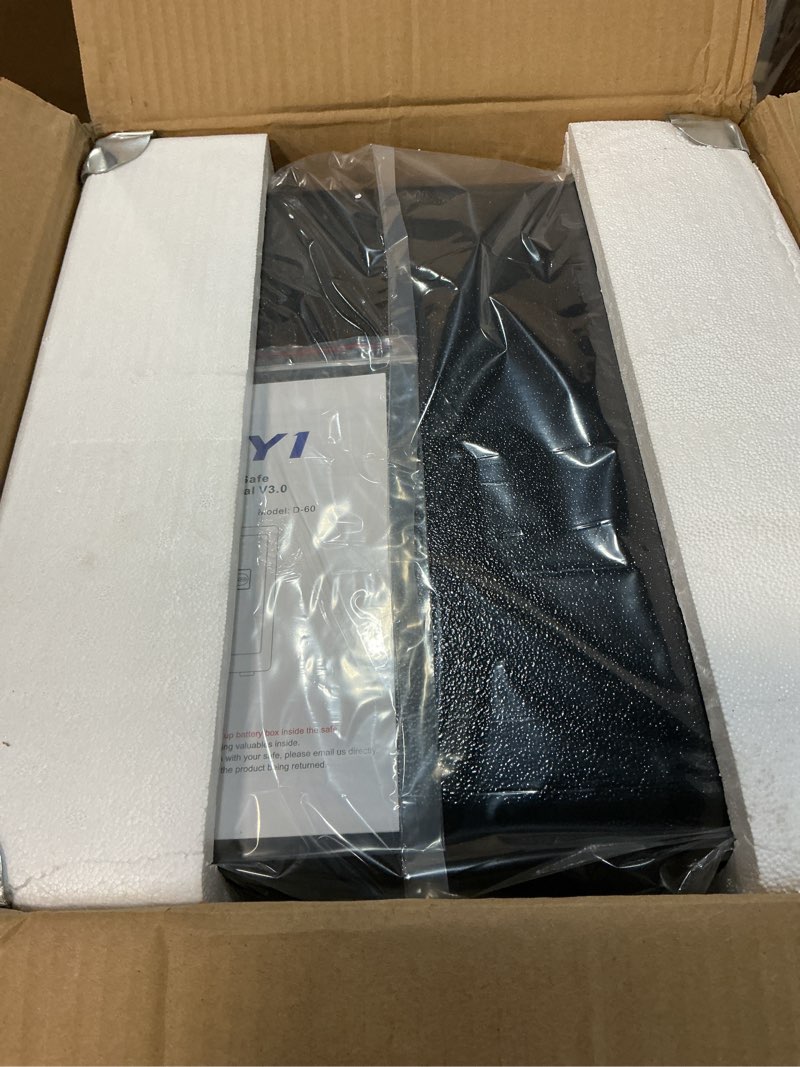 Condition photo showing New/Like New for dayi safe box, 3.0 cubic feet home safes with fireproof waterproof bag, security safe for money cash documents, digital keypad, dual alarm system, removable shelf - d-60