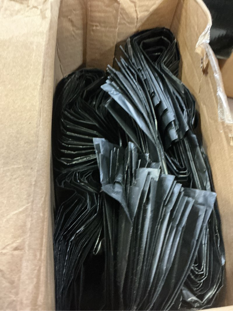 Condition photo showing Good Condition for qilery 50 pack 20" x 20" large black plastic shopping bags with handles reusable merchandise gift bags bulk for small business merchandise retail grocery packaging gift giving 20 x 20 black 2 50
