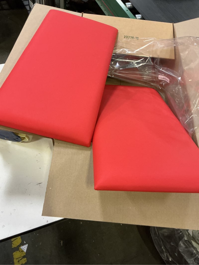 Condition photo showing Good Condition for 3d anti-collision wall padding, peel & stick upholstered panels, queen headboard, playroom decorative protection, pack of 2 panels - 23.6' x 11.8' (red)
