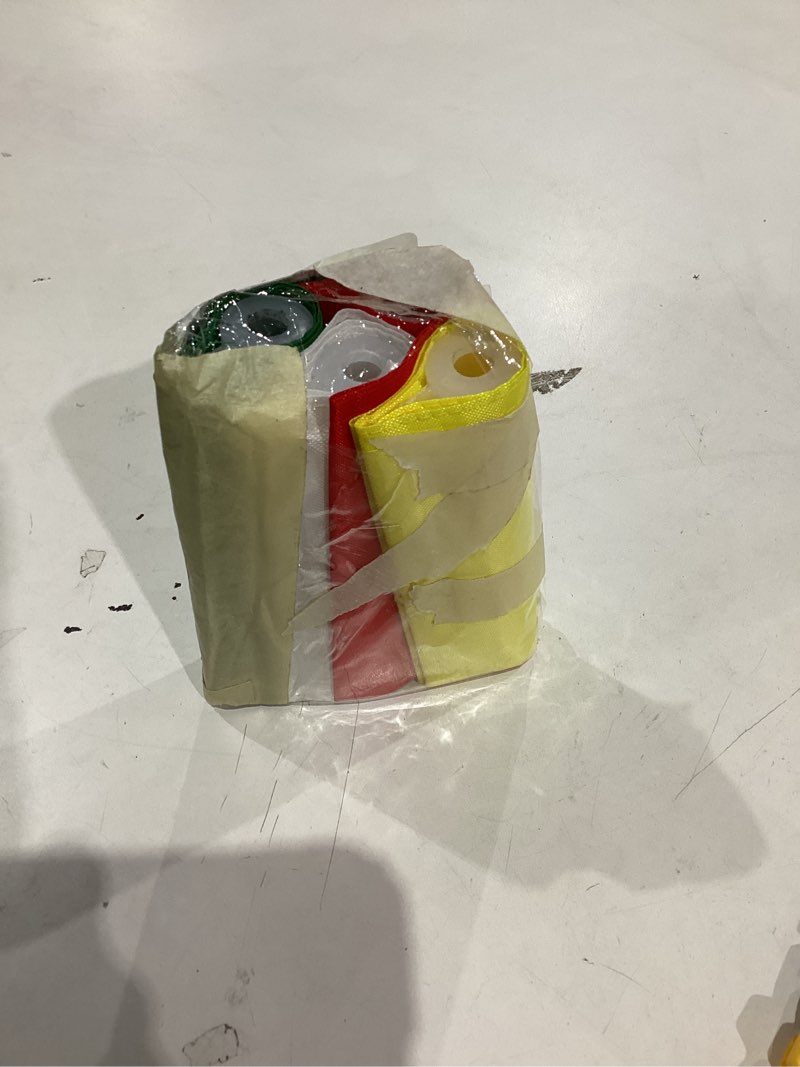 Set of 4 Single Sided 8x6 Inches Solid Golf Polyester Flag - Mini Putting Green Flags for Backyard P