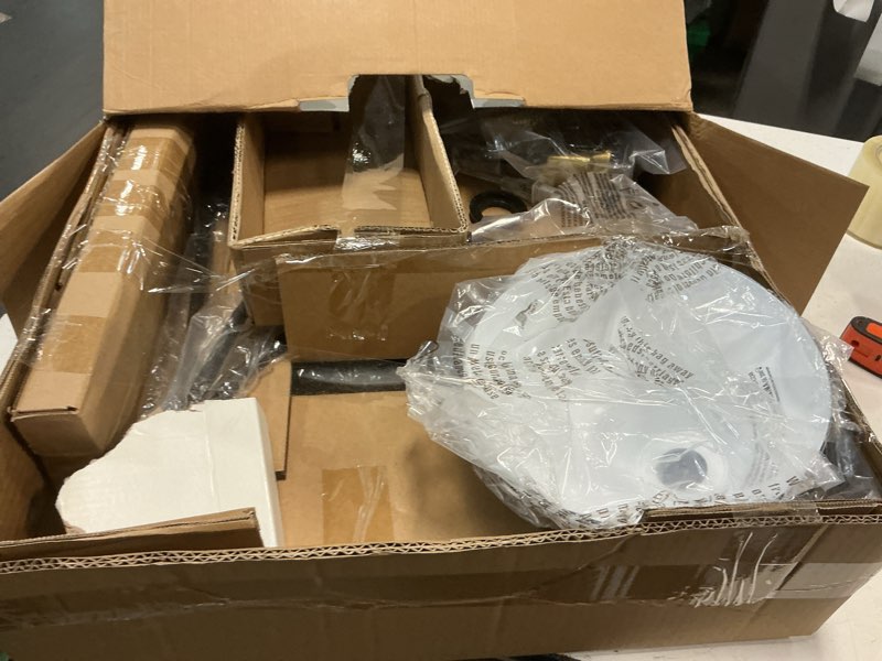 Condition photo showing New/Like New for 3-head floor lamp black - threshold™