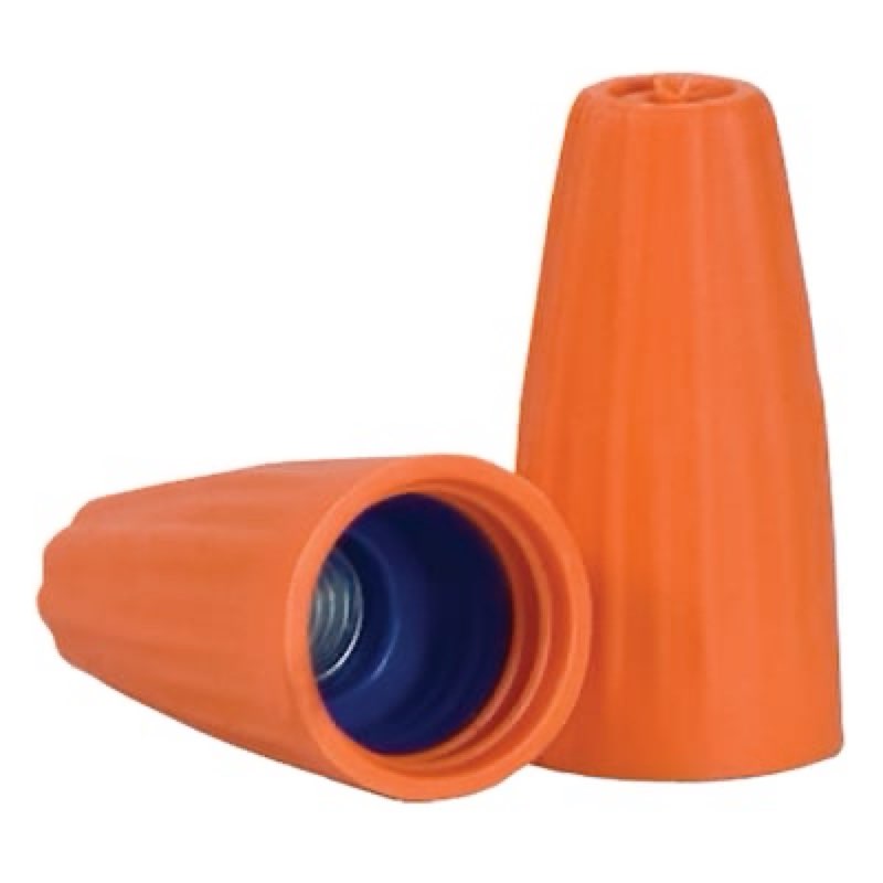 (4 pack) King Innovation Wire connectors Orange ( 100 -Pack )