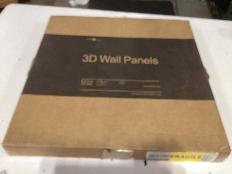 Condition photo showing New/Like New for art3d 19.7" x 19.7" (pack of 12) wall panel wavy, white wavy white 19.7" x 19.7"