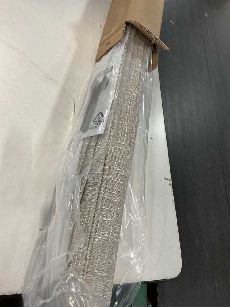 Condition photo showing Good Condition for no tools no drill cordless roman shades for indoor windows 100% blackout, for window size 29" w × 64" h beige beige 29" w × 64" h