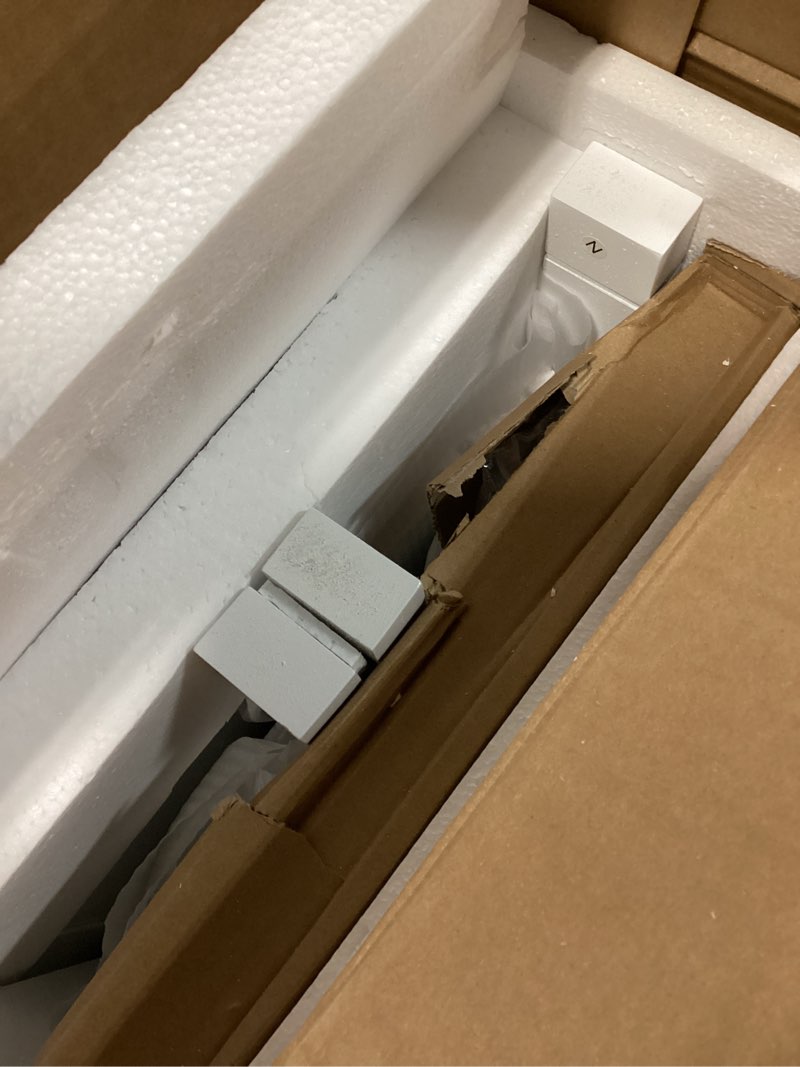 Condition photo showing As Is for spirich over the toilet storage cabinet, bathroom shelf over the toilet, over toilet bathroom organizer (white)