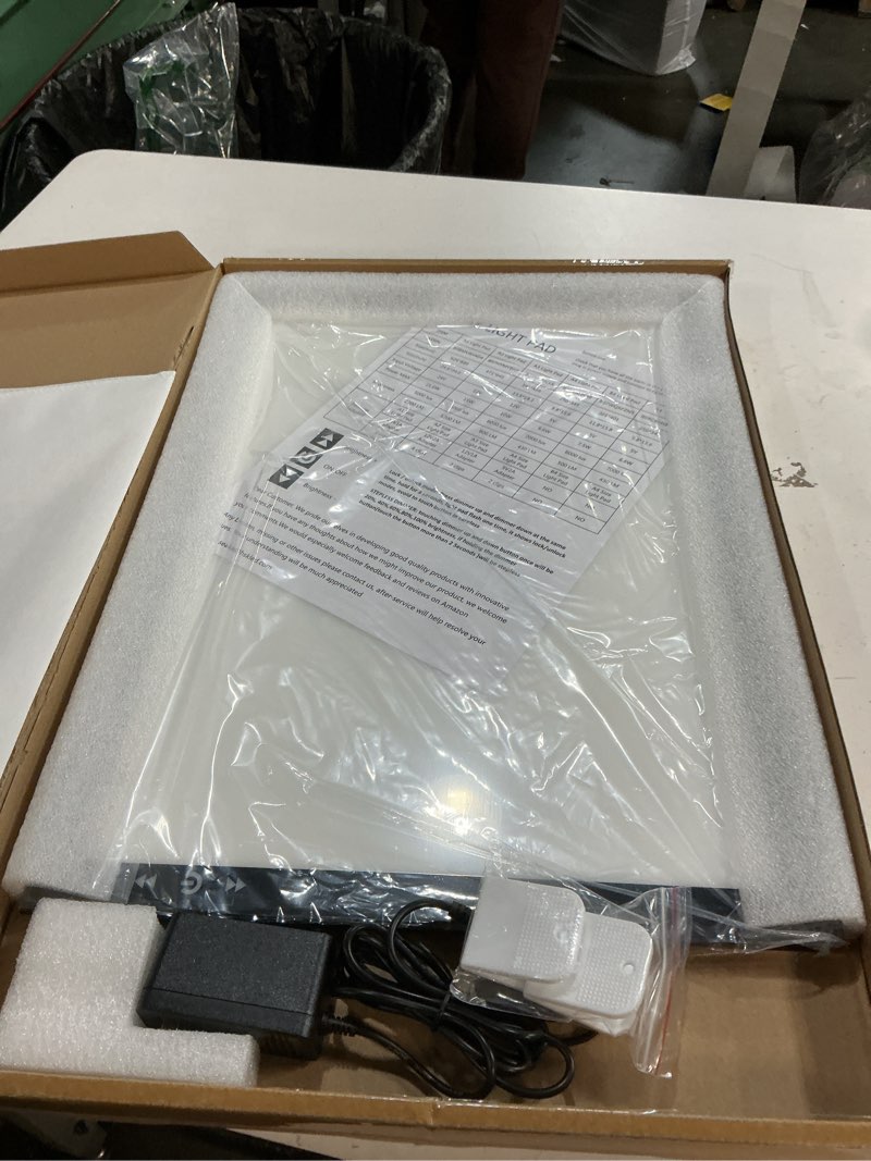 Condition photo showing Good Condition for HSK A3 LED Artist tracing Light Box Copy Table, Adjustable High Brightness Light Pad for Tatto Drawing, Sketching, Animation,Diamond Painting Accessories