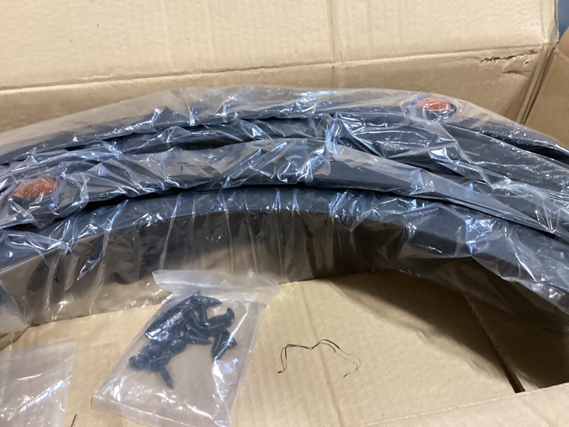 Condition photo showing New/Like New for 10l0l 4pcs golf cart fender flares for yamaha g29, ezgo txt/rxv, club car ds/precedent - heavy duty abs plastic mud guards with reflectors & stainless steel hardware for yamaha g29 & drive 2007-2016