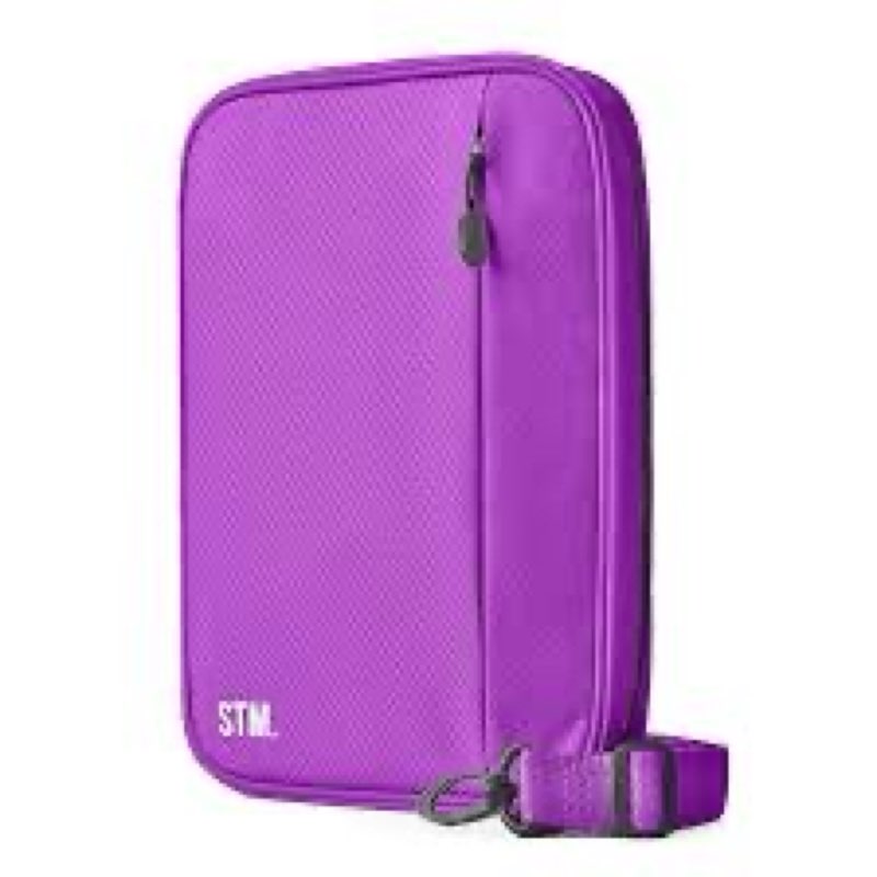 Scribbles That Matter - A5 Pencil Case Pouch + Journal Organizer - Large capacity Kawaii Pencil Pouch, Pen Case, Marker Case, Storage Journal Pouch Zippered Pocket Adjustable Shoulder Strap (7 x 10) purple A5 (V2)