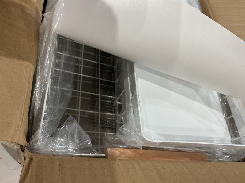 Condition photo showing Good Condition for liuoud under sink organizer 2 pack, 2 tier slide out large capacity height adjustable under sink organizers and storage for kitchen bathroom cabinet, white