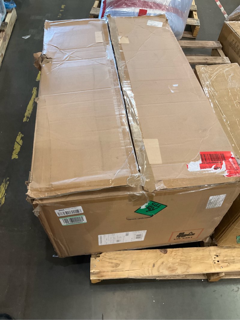 Condition photo showing As Is for WORX Nitro 21" Cordless Lawn Mower, Brushless Electric Mower for 1/2 Acre, Push Lawn Mower with 7-Position Height Adjustment, 2 × 5.0 Ah Batteries & Charger Included, WG752 21" 40V Mower w/(2) 5.0Ah Batteries