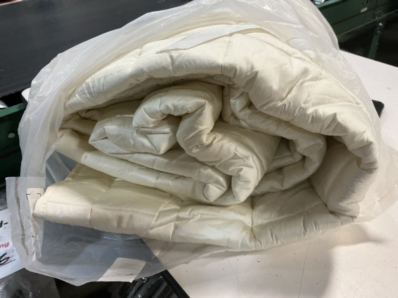 Condition photo showing Good Condition for quince bamboo box quilt ivory full/queen