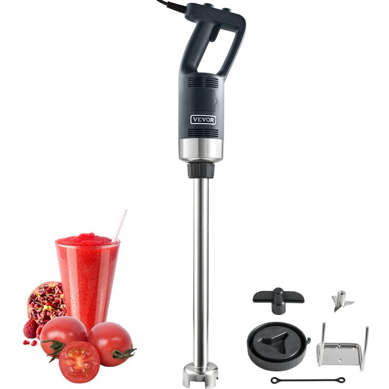 vevor commercial immersion blender, 750w 20" heavy duty hand mixer, variable speed kitchen stick mixer
