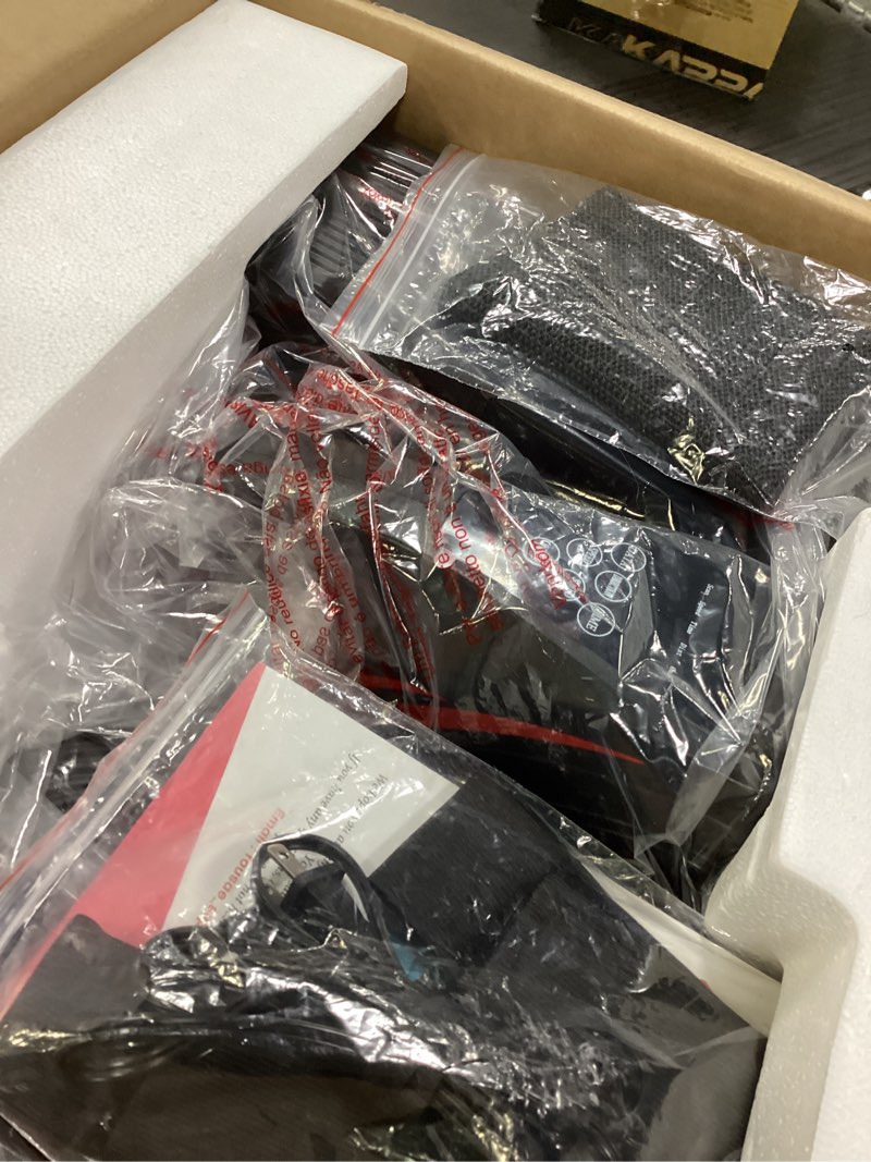 Condition photo showing Good Condition for Under Desk Elliptical Machine, Electric Elliptical Leg Exerciser While Sitting for Seniors with Upgraded 15 Speeds & 12 Auto Mode, Forward & Reverse Direction, Quiet Portable Seated Pedal Exerciser 15 Adjustable Speeds+12 Auto Modes -Black Red