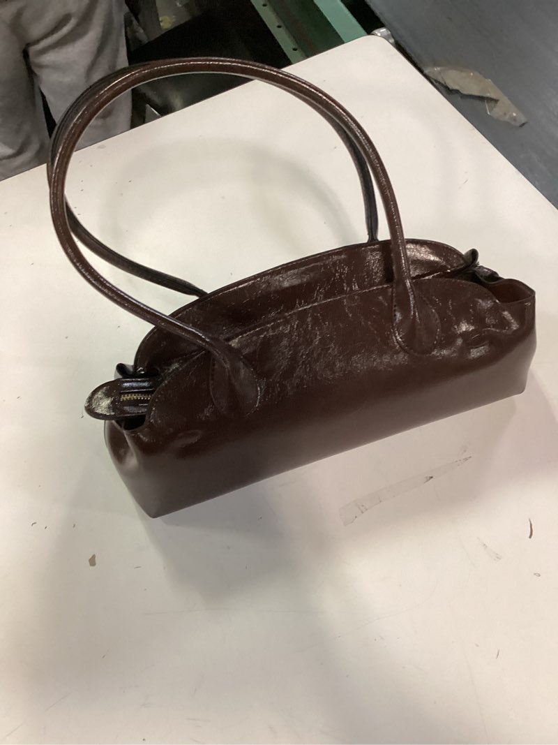 Condition photo showing Good Condition for Shoulder Bags for Women Vintage Brown Purse Luxury Carryall Bag Faux Leather Shoulder Handbag Maple