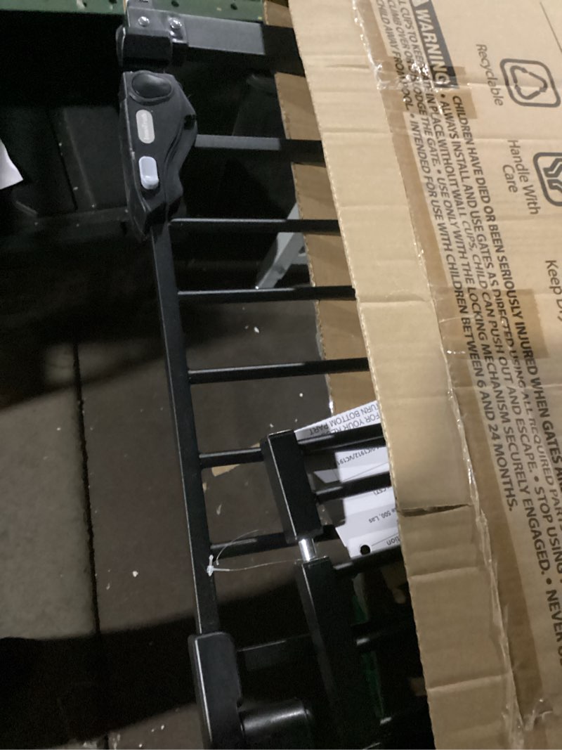 Condition photo showing New/Like New for InnoTruth 29.5–40.75" Baby Gate for Stairs, 30" Tall Dog Gates for Doorways & Hallways, Safety Gate for Kids & Pets, Pressure-Mounted Walk-Through with Dual Lock & 2-Way Swing, Black