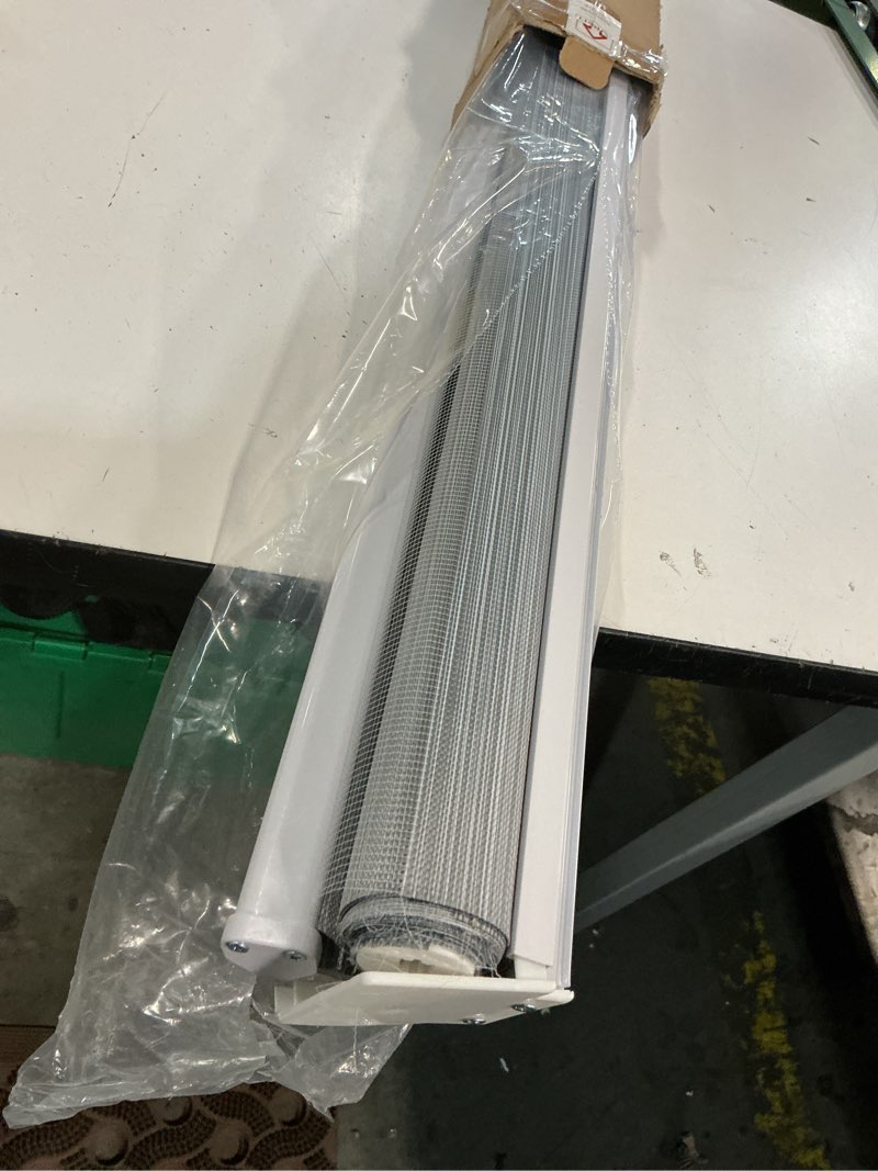 Condition photo showing Good Condition for window blinds dual layer polyester zebra roller light filtering sheer shades window treatments privacy light control for day and night(w42 x h72(inch), grey) 42"w x 72"h grey