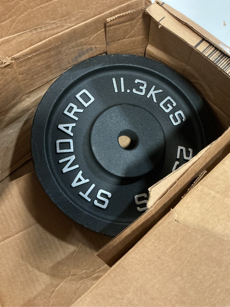 Condition photo showing New/Like New for synergee metal plates – singles pairs sets 2.5 to 45 lb