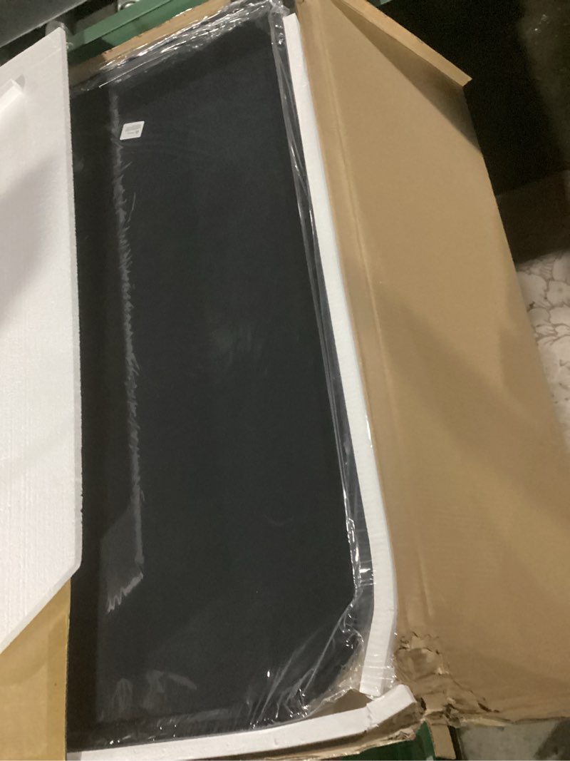 Condition photo showing As Is for bathroom vanity mirror,40" x 28" black metal framed wall mirror for over sink, living room, bedroom,entryway decor black 40"l x 28"w