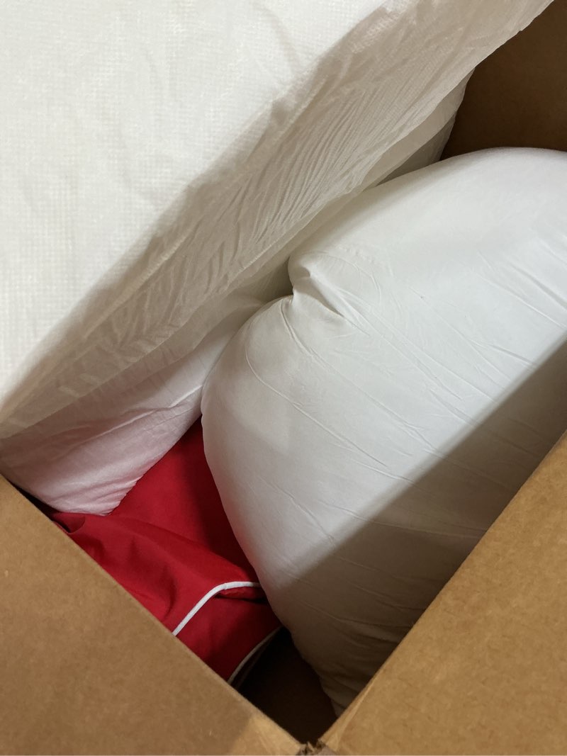 Condition photo showing Good Condition for miulee red outdoor seat cushion 24x24 inch waterproof & 3 year fade resistant deep seat and back cushion for patio furniture chair sofa couch with handle and adjustable straps red 24 x 24 x 4 inch 1 pack