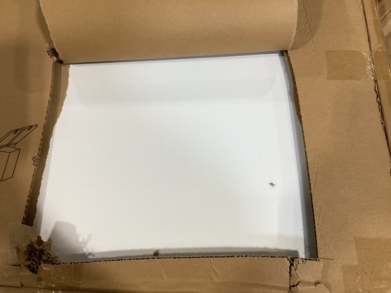 Condition photo showing As Is for magnetic glass whiteboard 6'x4', 72"x48" glass dry erase board for wall mounted, large commercial board frameless for office, classroom & home