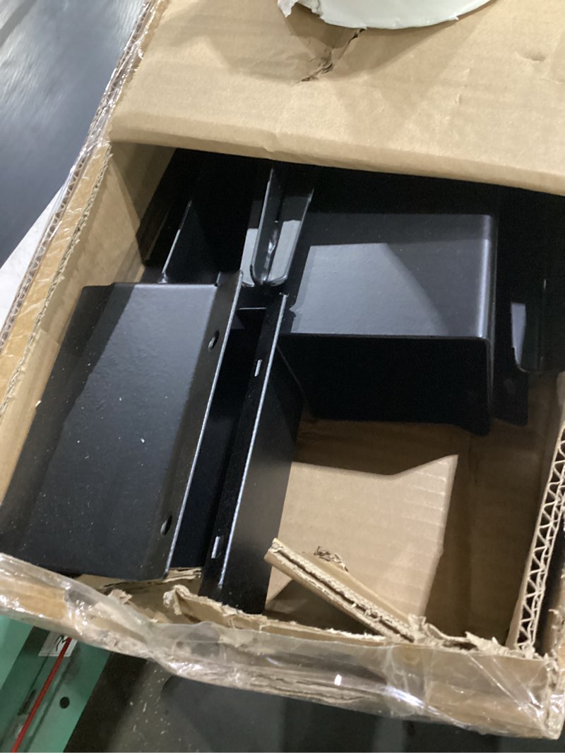 Condition photo showing Good Condition for fence post anchor ground spike metal black powder coated 24 x 4 x 4 inches outer diameter (inner diameter 3.5 x3.5 inches), pack of 4