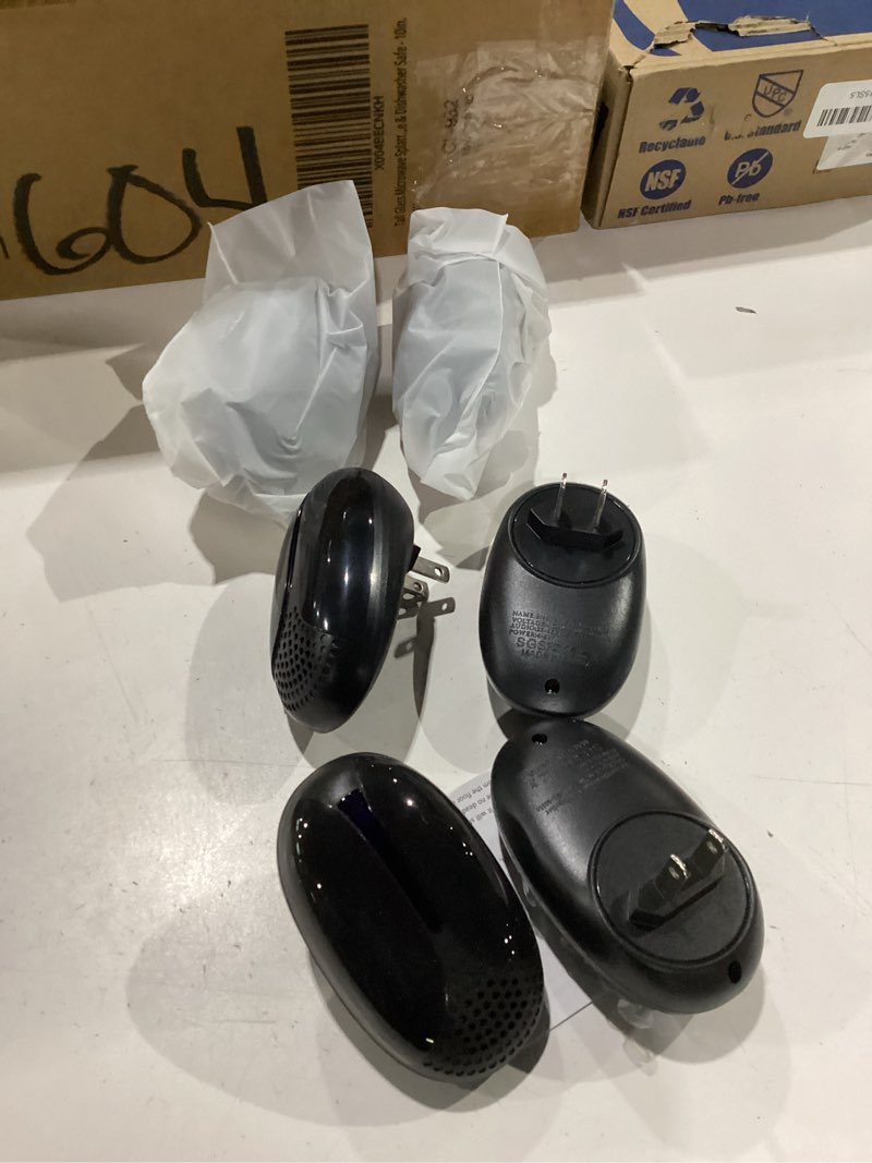 Condition photo showing As Is for 2026 Upgraded Ultrasonic Repeller Insect Indoor, Mouse Traps Repellent Insert Plug in, Pest Control Ant,Roach,Rodent, Mouse, Bugs, Mosquito, Spider, for Home, Office, Warehouse 6 Packs, Black