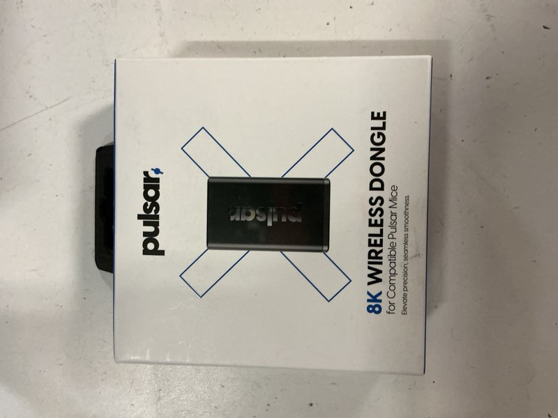 Condition photo showing New/Like New for pulsar gaming gears - 8k wireless dongle, ultra-fast 8000hz polling rate, extreme precision & responsiveness (black) black 8k