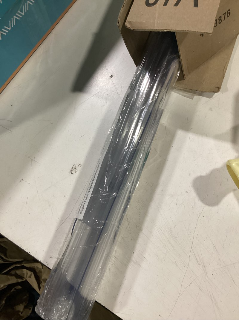Condition photo showing Good Condition for lovepads 1.5mm thick 42 x 60 inch clear table cover protector, table protector for dining room table, plastic table cover, clear tablecloth protector rectangular, vinyl table pads mat for wood table 42" x 60" (rectangular) clear 1.5mm