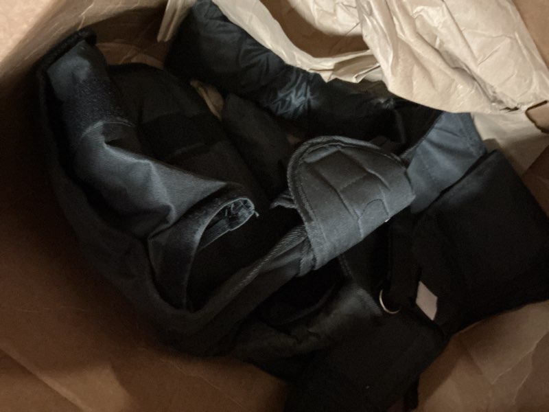 Condition photo showing As Is for runmax 20lbs - 150lbs adjustable weighted vest wtih shoulder pads option for men and women 20lbs black