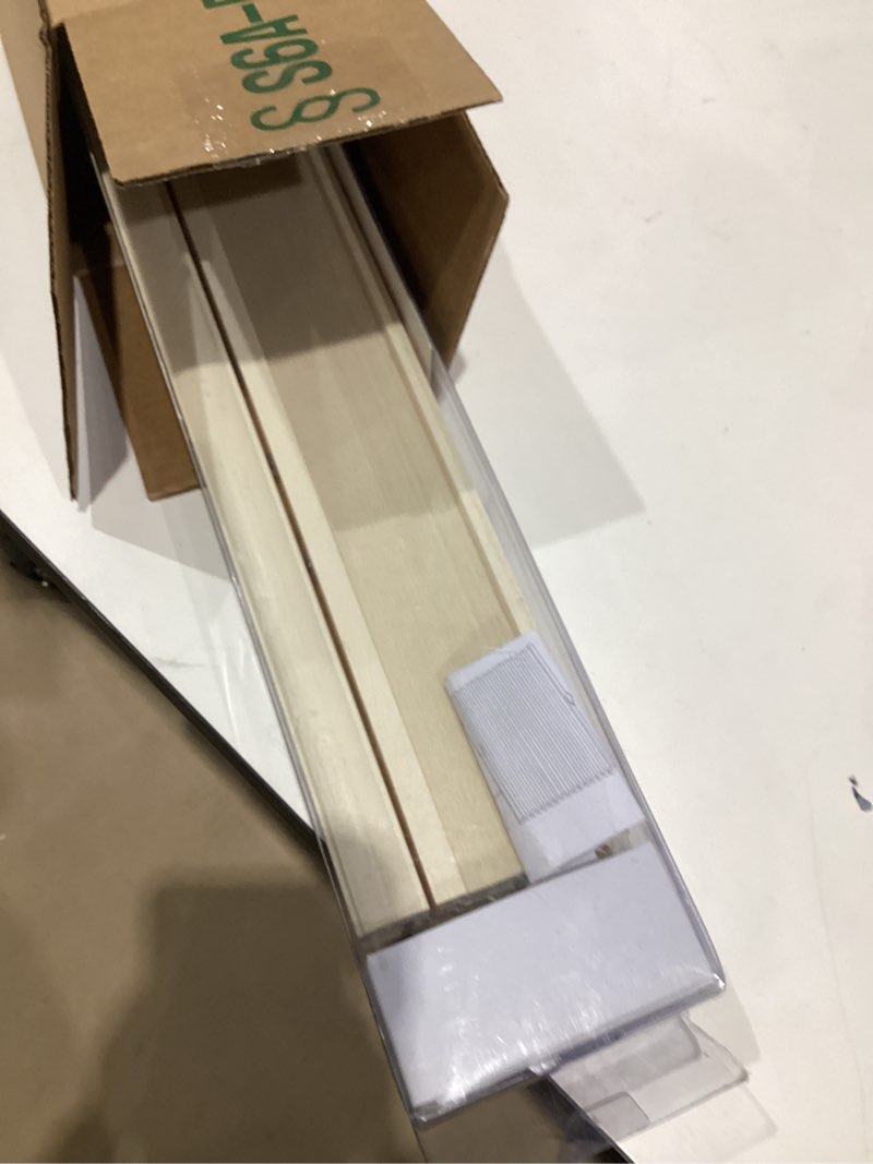 Condition photo showing New/Like New for cordless cellular pleated window shades - 30 inch width, 64 inch length - alabaster - light filtering top-down honeycomb pull down blinds for windows and skylights by achim home decor 30"w x 64"h alabaster