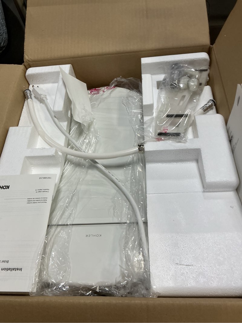 Condition photo showing Good Condition for Kohler PureWash E580 Elongated Bidet Toilet Seat, White, Quiet-Close Lid Prevents Slamming, Self-Cleaning Wand, Adjustable Water Pressure with Multiple Cleansing Options