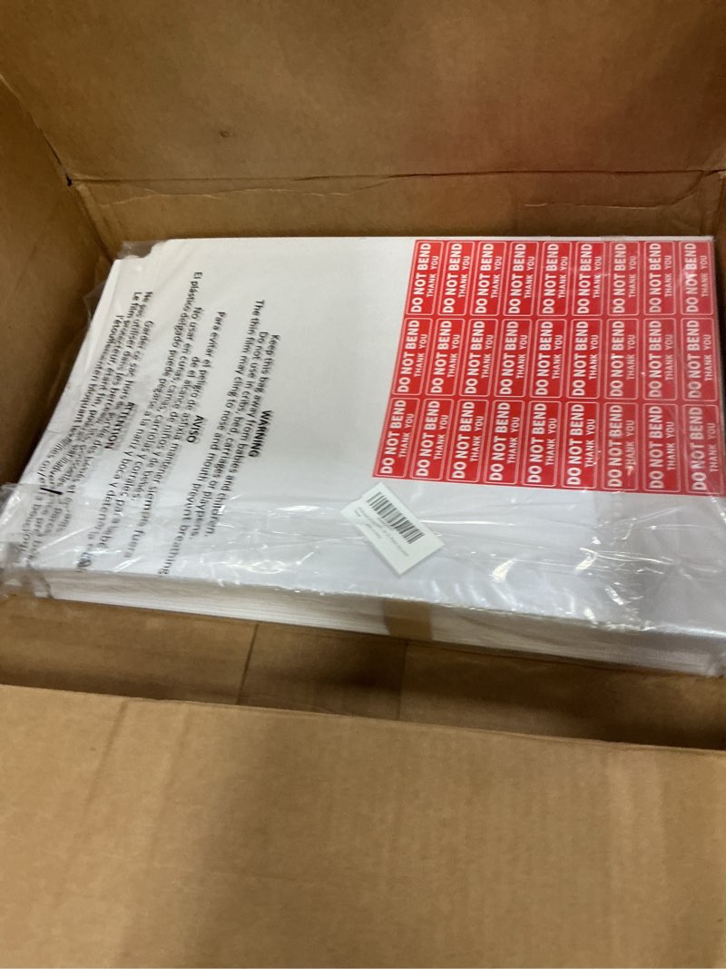 Condition photo showing New/Like New for 25 pack 13x18 inch large rigid mailer self seal photo document mailers, stay flat white cardboard envelopes white photography mailers for cd, photos, document 13x18"(25pack)