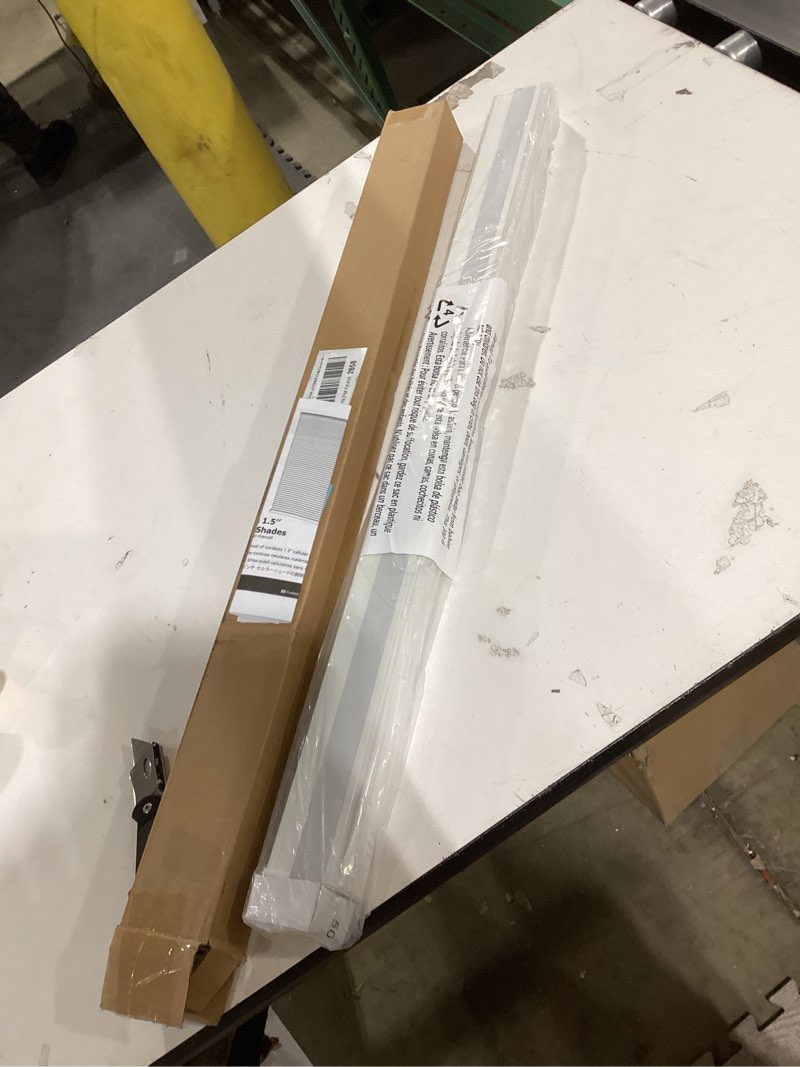 Condition photo showing Good Condition for LazBlinds Cordless Cellular Blinds, No Drill Blackout Honeycomb Shades for Indoor Windows, Insulated UV Protection Cellular Shades, Easy Inside Mount, 32" W x 48" H, White Blackout-white 32" W x 48" H