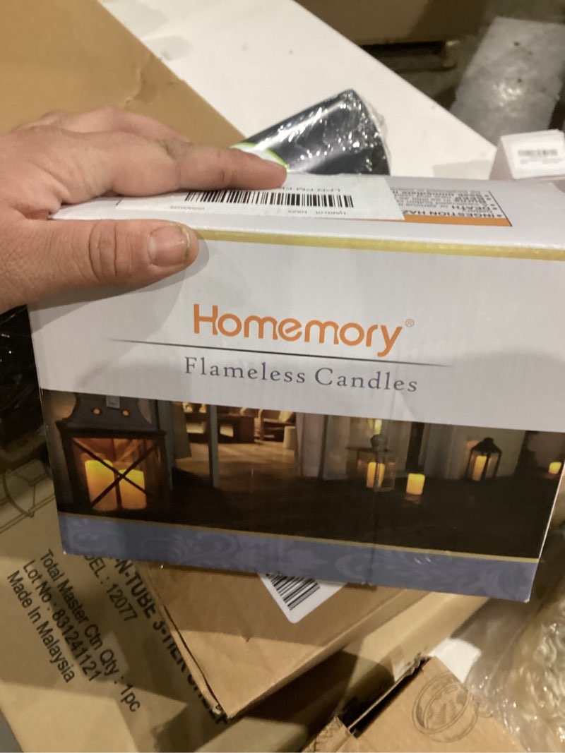 Condition photo showing New/Like New for Amagic 2 Pack 6" x 4" Outdoor Plastic Electric flameless Candles with Remote Control and Timer, Battery Operated Flickering LED Pillar Fake Candle for Home, Wedding Decor, Ivory 4"x6"6"-Ivory