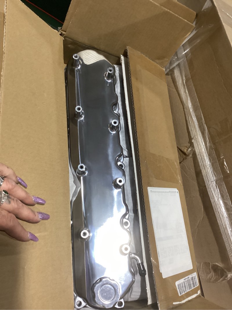 Condition photo showing Good Condition for polished cast aluminum tall valve covers with coil compatible with gm lt engine lt1 lt4 5.3 6.2 l83 l86 gm lt 5.3 6.2 polish