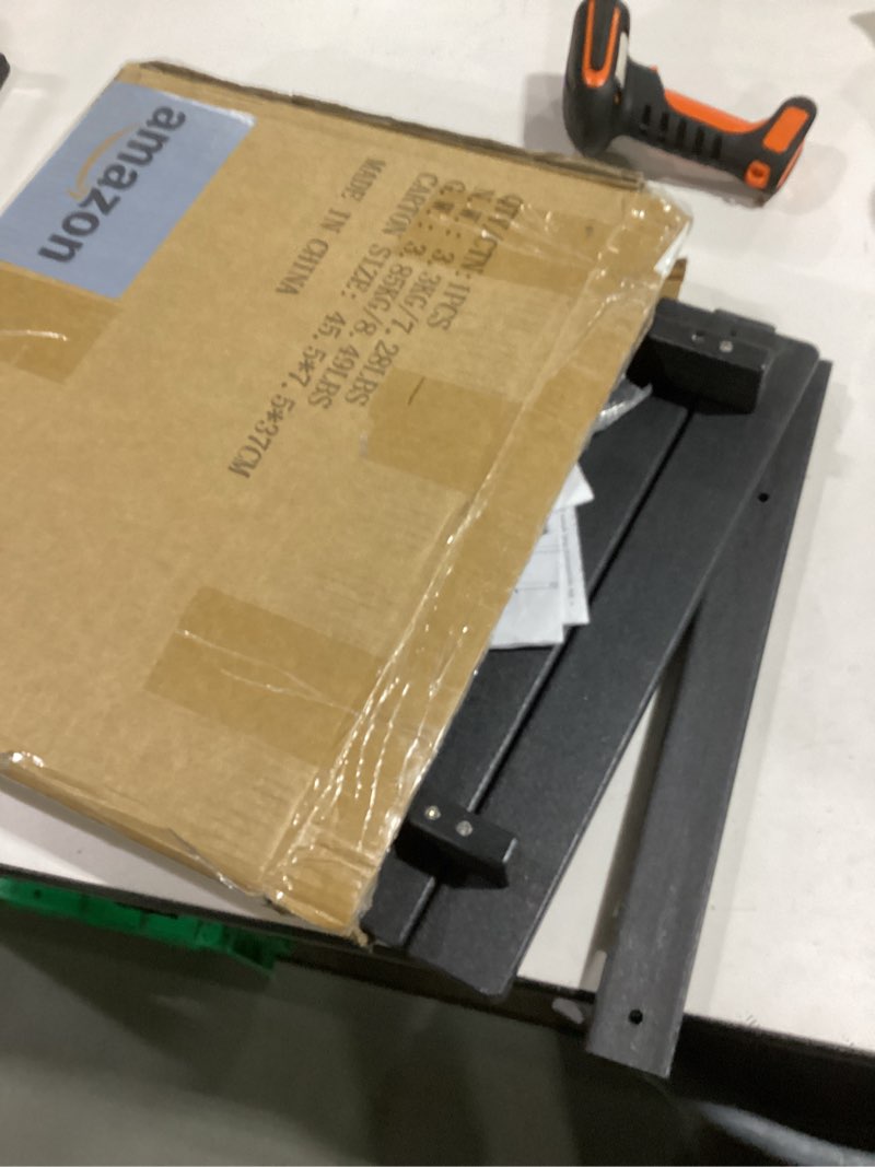 PASAMIC Adirondack Square Side Table, HDPE Outdoor Side Tables, Weather Resistant End Table for Pati