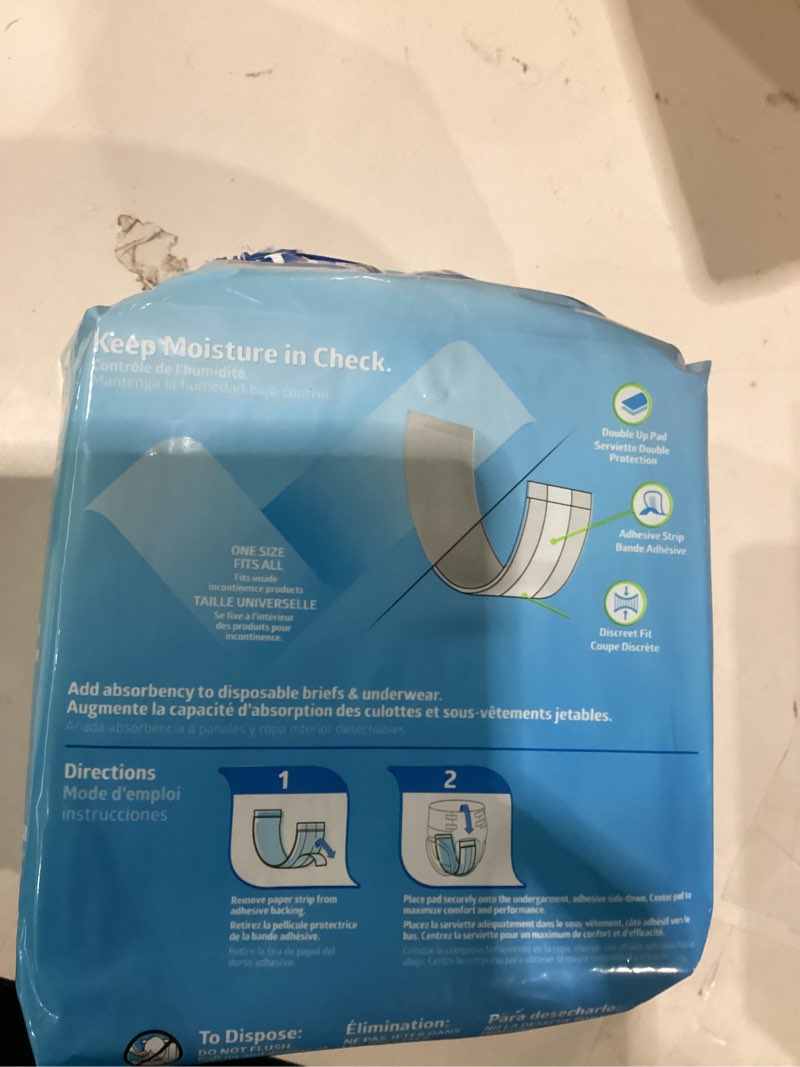 Condition photo showing Good Condition for fitright double up booster pad incontinence liner 24 qty