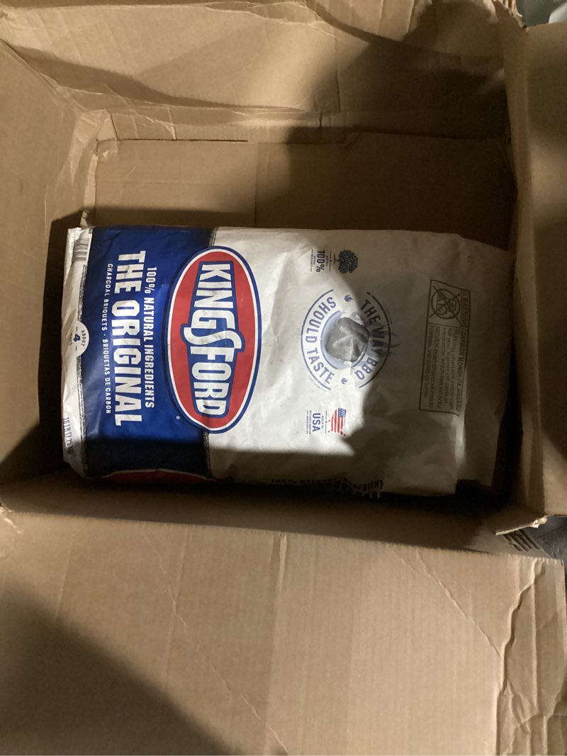 Condition photo showing Good Condition for kingsford original charcoal briquettes, bbq charcoal for grilling, 16 pounds (package may vary)