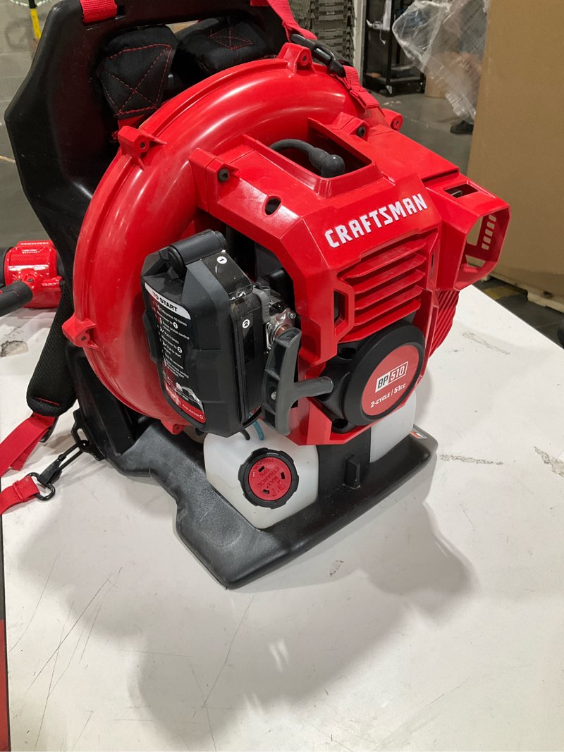 Condition photo showing As Is for craftsman bp510 backpack leaf blower