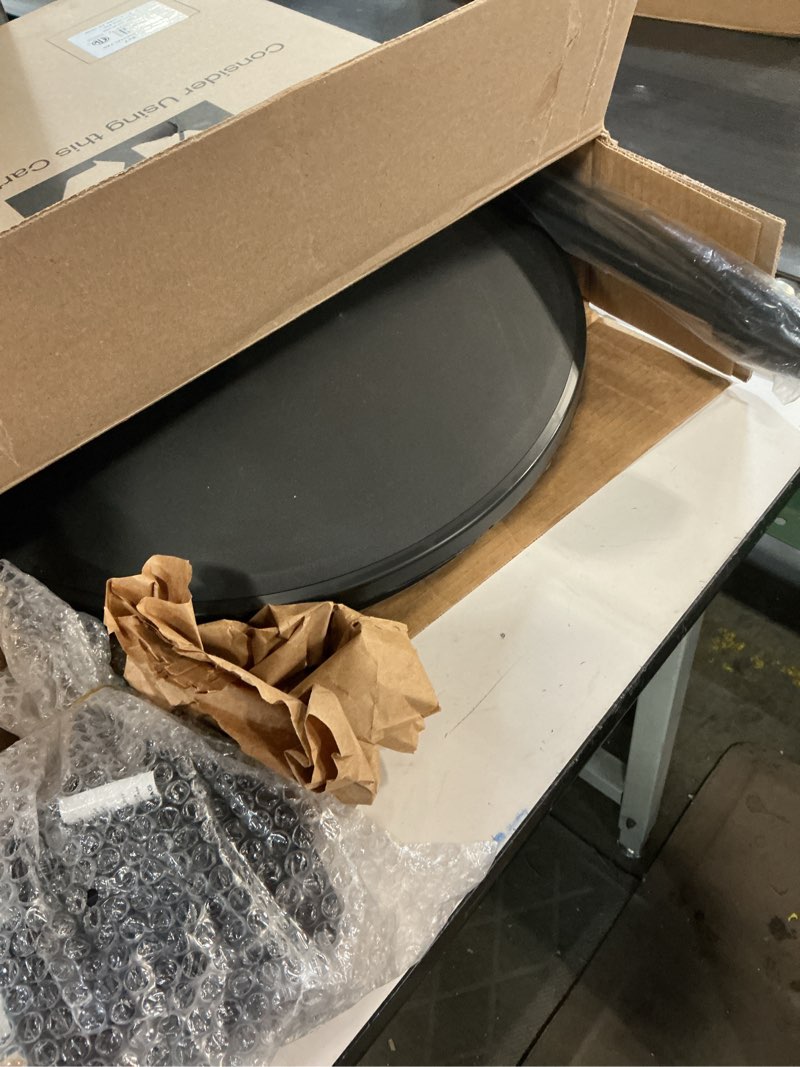 Condition photo showing As Is for Lasko Pedestal Fan, Oscillating Fan for Bedroom with Adjustable Height and 3 Cooling Speeds, Portable, 18", Black, 1827
