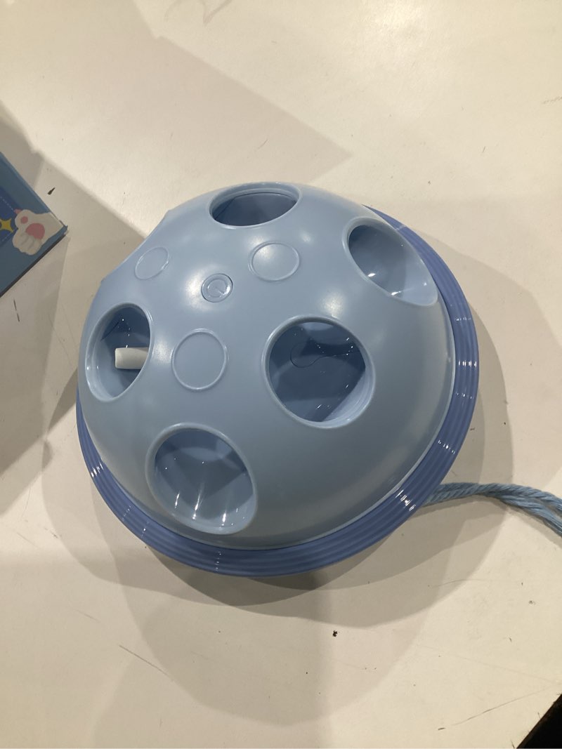 Condition photo showing Good Condition for pawingcat automatic cat string toy 6 holes whack a mole cat toy with plush running cat mouse toy hide and seek interactive cat toys for indoor cats?blue?