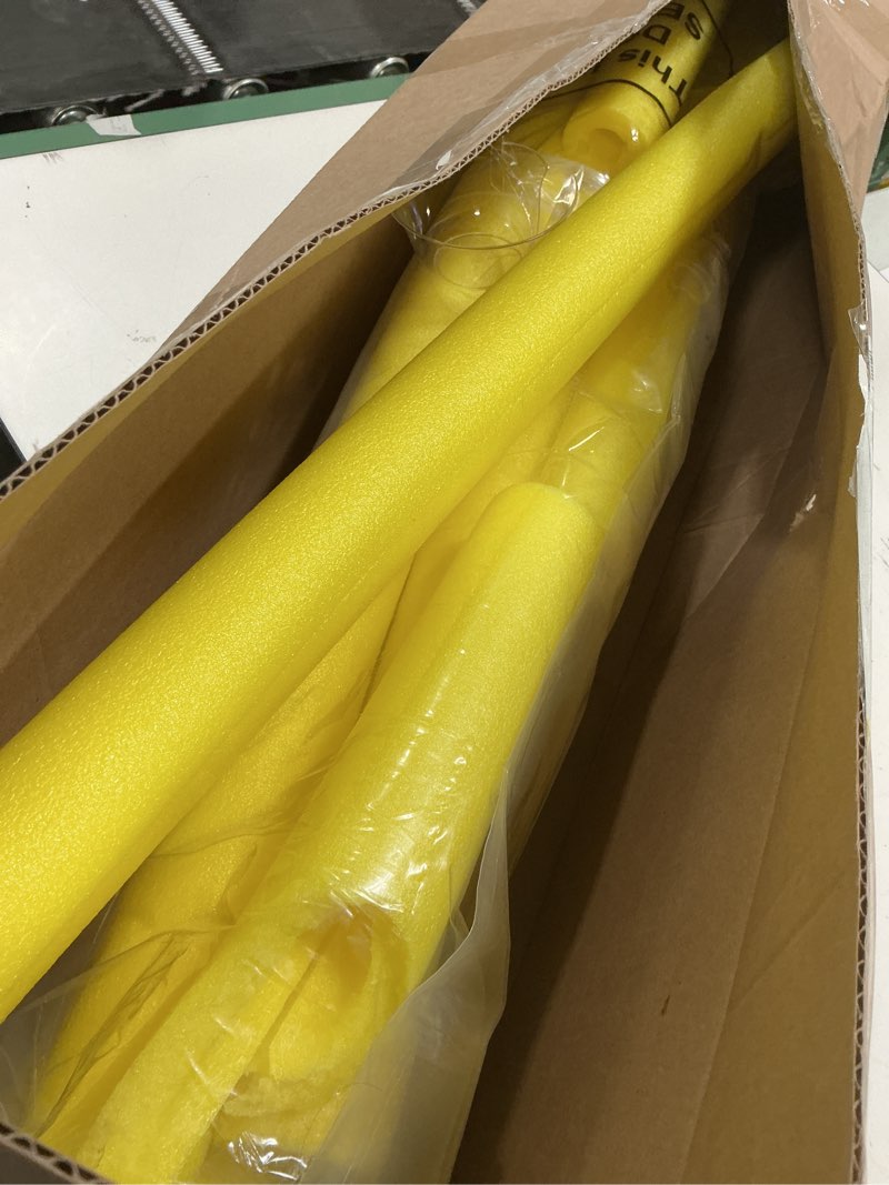 Condition photo showing Good Condition for Hanaive Yellow 6 Pcs 40 x 2. 4 x 1 Inch Pipe Insulation Foam Tube Pre Slit Clamp Foam Noodles for Padding Jumbo Pool Noodles Large Tube for Swimming Floating Craft Projects Padding Bumper Yellow 40 x 2.4 x 1 inch 6