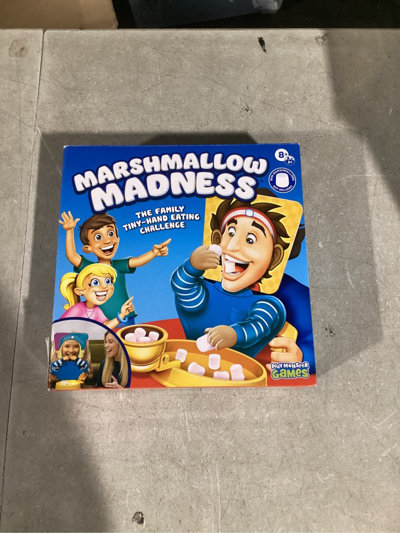 Condition photo showing Good Condition for PlayMonster Marshmallow Madness Board Game – Hilarious Family Board Games for Kids & Adults, Fun Fast-Paced Party Game for Family Night, Interactive Kids Board Games, Ages 8+