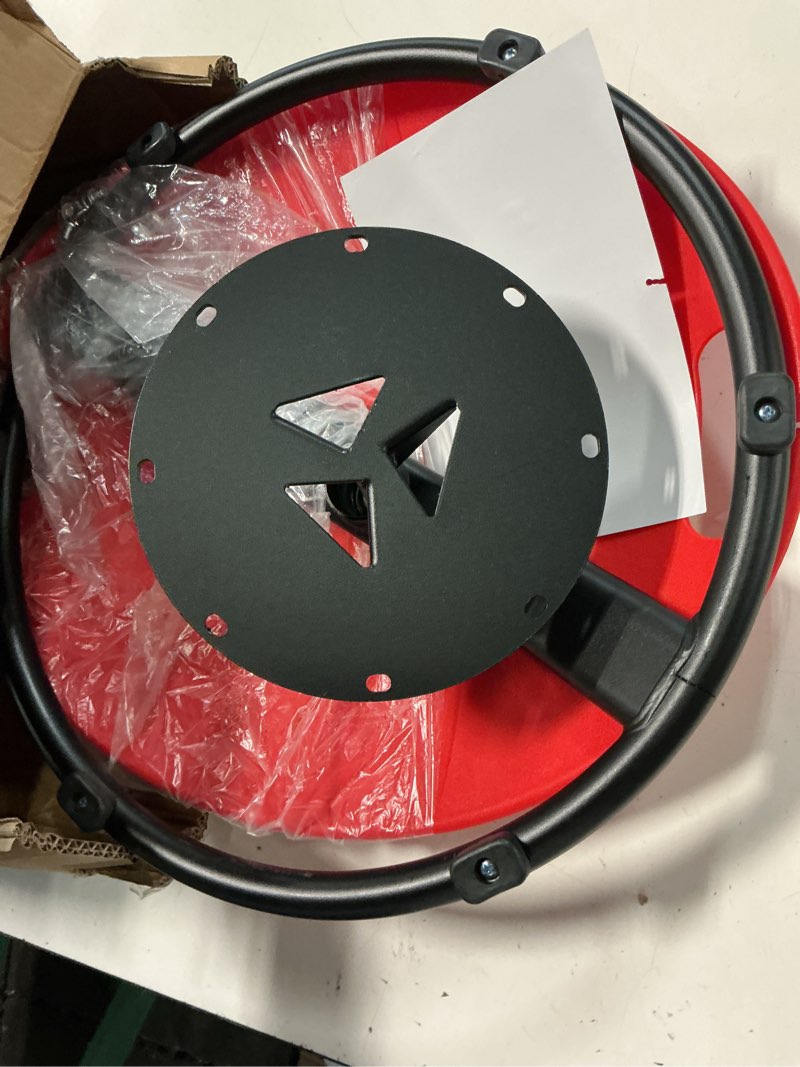 Condition photo showing As Is for spinning chair for autistic kids - sensory spinning chair for autistic children with safety handle & non-slip design, sensory swivel chairs for kids 3-8 years(red)