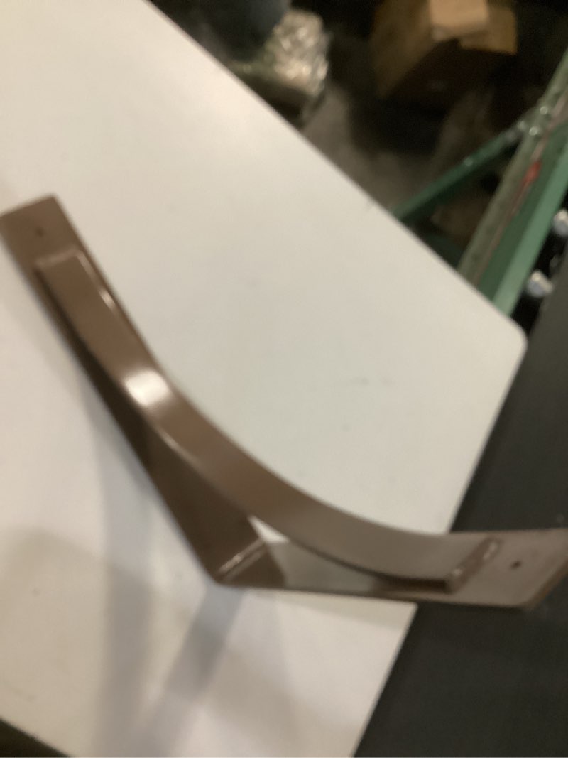 Condition photo showing New/Like New for Ekena Millwork BKTM02X16X06EBABS Steel Bracket Embrey, 2"W x 16"D x 6 1/2"H, Antiqued Brass 2-in. W x 16-in. D x 6.5-in. H 1/Pack Antiqued Brass